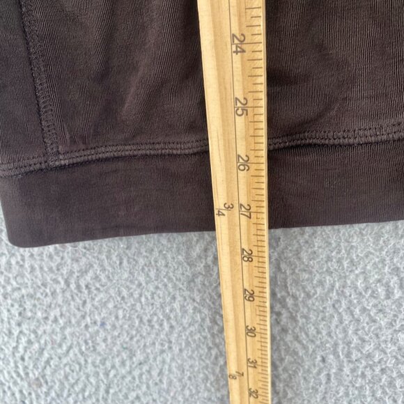 Chicos Hoodie Womens 2 US Large Brown Travelers Knit Stretch Full Zip Pockets - Picture 8 of 9